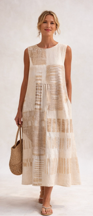 Claro I Linen Blend Dress